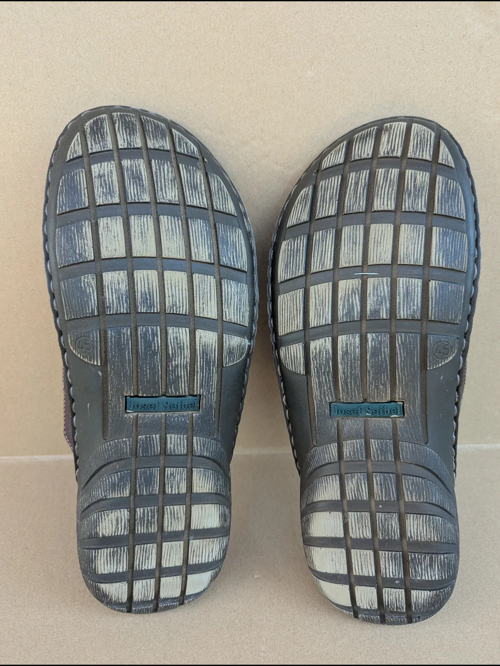 Josef Seibel Logan 21 Men's Leather Slide Sandals Brown EU 45/ US 12 Casual